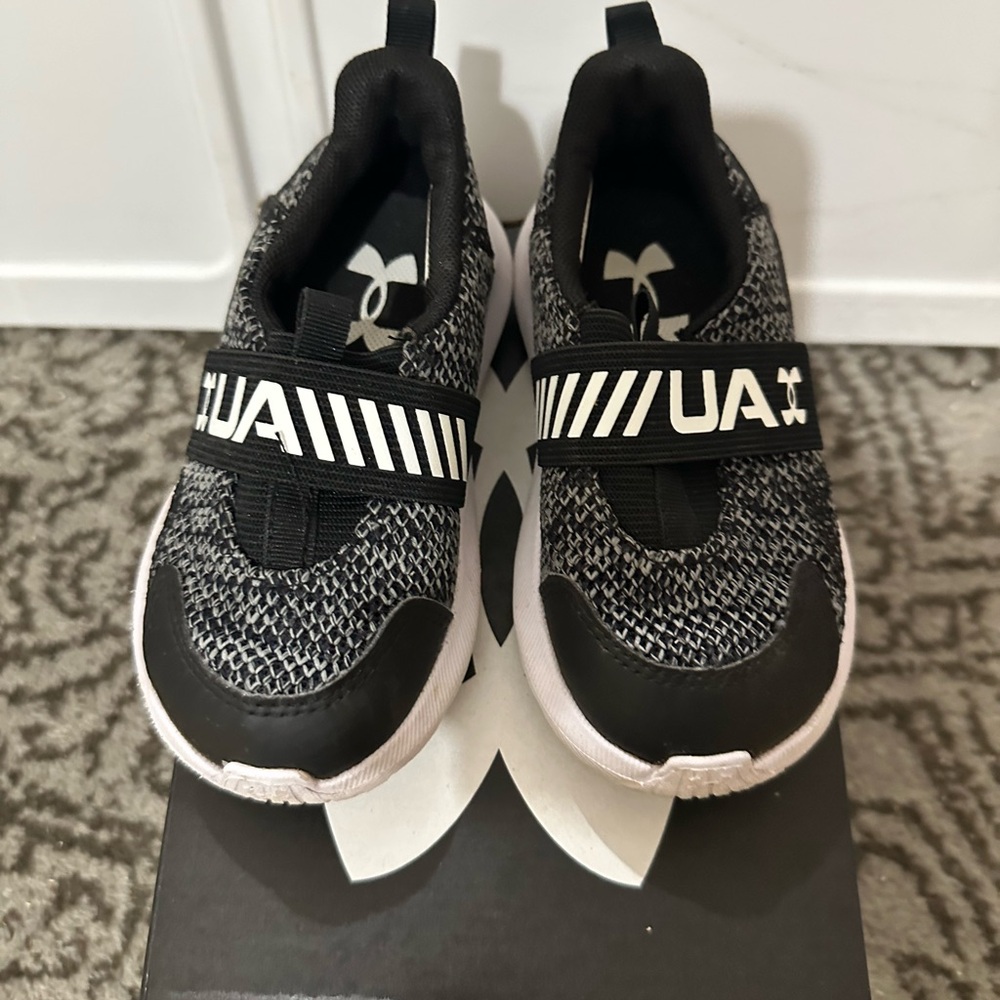 Under Armour Black and White Sneakers